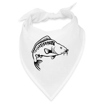 Karpfen - Bandana - Weiß - Vorne