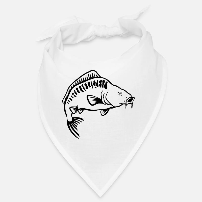 Karpfen - Bandana - Weiß