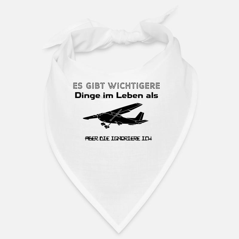 cessna Motorflugzeug Motorflieger Pilot - Bandana - Weiß