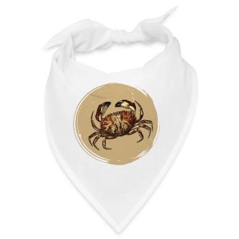 Krabbe - Bandana - Weiß - Vorne