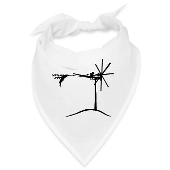 Klapotetz, Südsteiermark, Steiermark, Weinstraße - Bandana - Weiß - Vorne