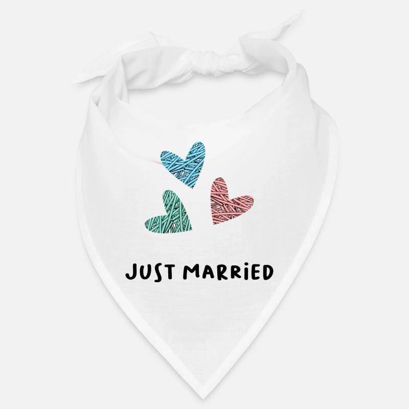 JUST MARRIED. ES LEBE DIE EHE. VALENTINSTAG Bandana