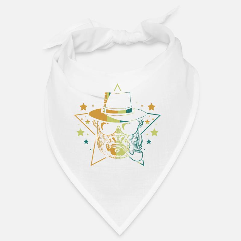 Cooler Affe Gorilla mit Sonnenbrille Cool Monkey Bandana