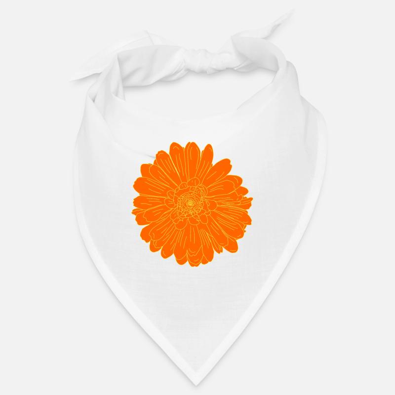 Fleur Orange Classique Bandana