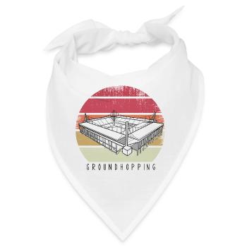 Fußball Groundhopping Stadion Fußballstadion Fan - Bandana - Weiß - Vorne