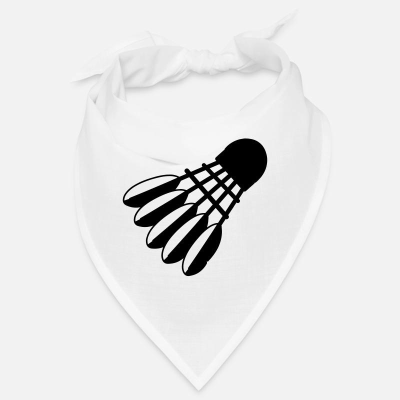 Badminton Shuttle Logo mit Federn Bandana
