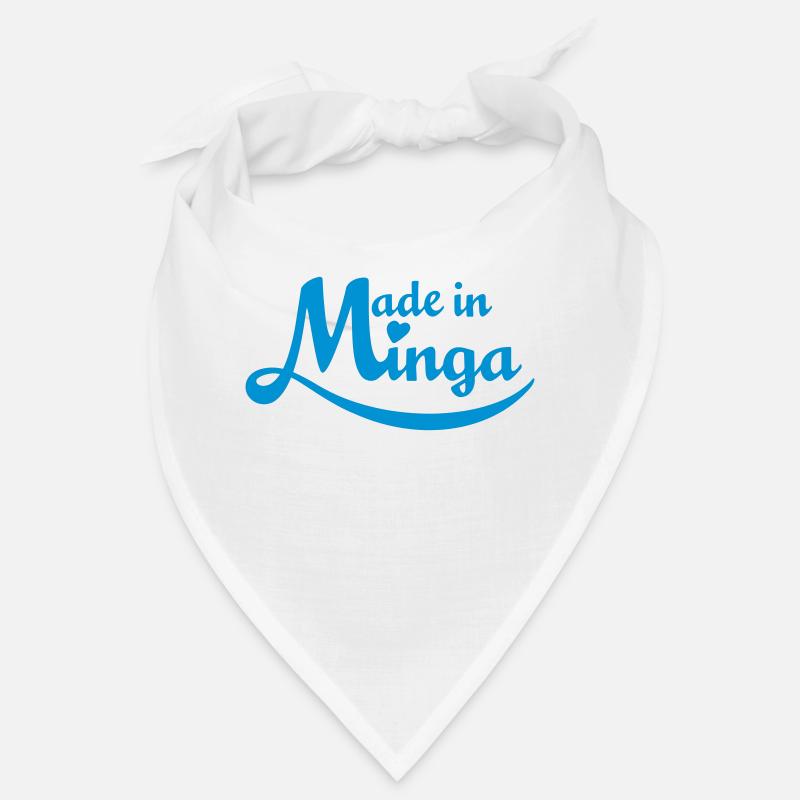 Fabriqué à Minga - pour de vrais originaux de Munich! - Bandana - blanc