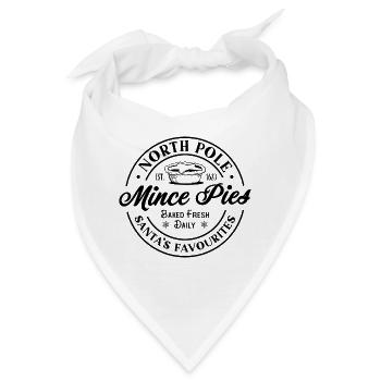 Nordpol Mince Pies - Bandana - Weiß - Vorne