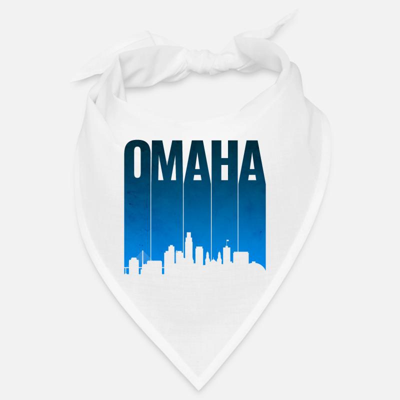 Omaha Skyline Blue Gradient Bandana