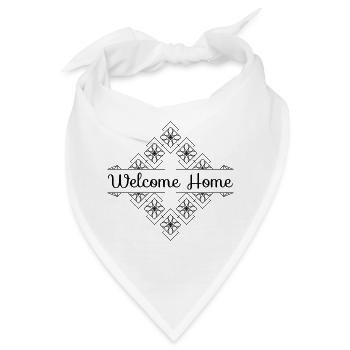 Welcome Home - Bandana - Weiß - Vorne