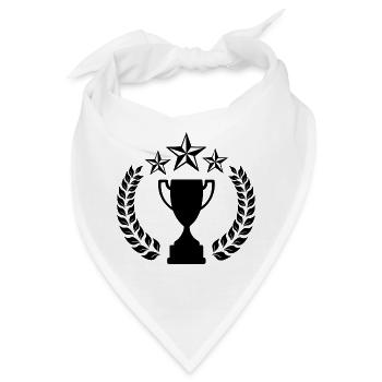 Lorbeerkranz 08 - Bandana - Weiß - Vorne