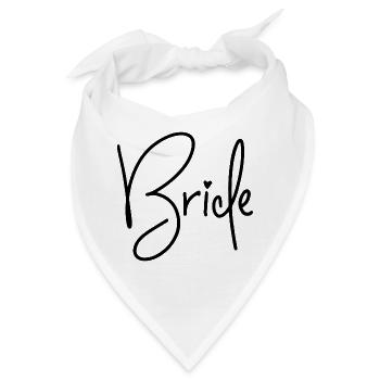 Bride - Braut  - Bandana - Weiß - Vorne