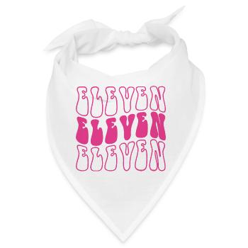 Elf 11. Geburtstag für Mädchen im Alter von 11 Jahren - Bandana - Weiß - Vorne