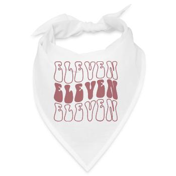 Elf 11. Geburtstag für Mädchen im Alter von 11 Jahren - Bandana - Weiß - Vorne