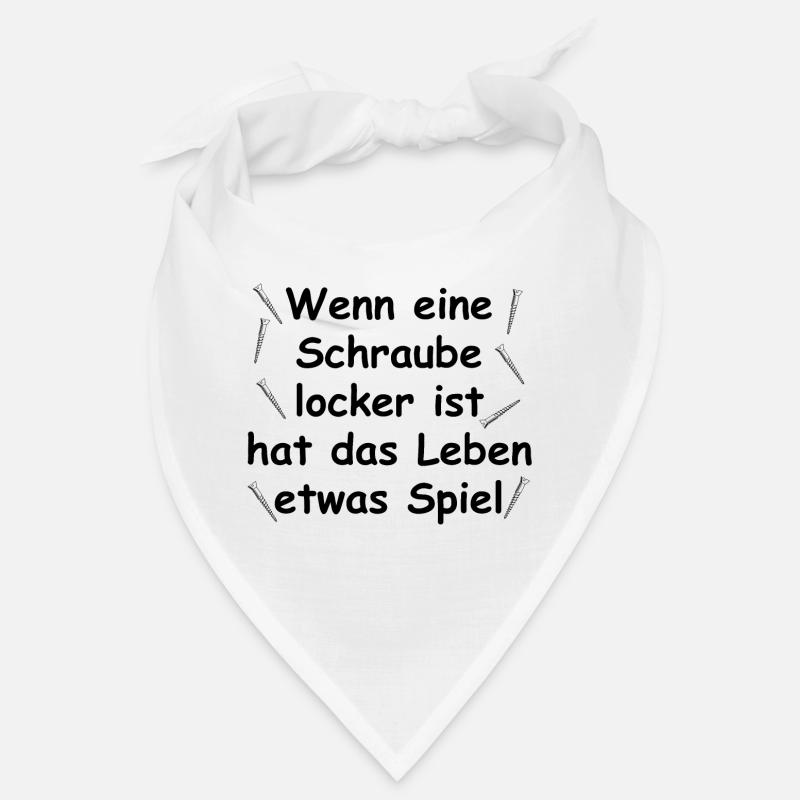 Wenn eine Schraube locker ist hat das Leben Spiel Bandana