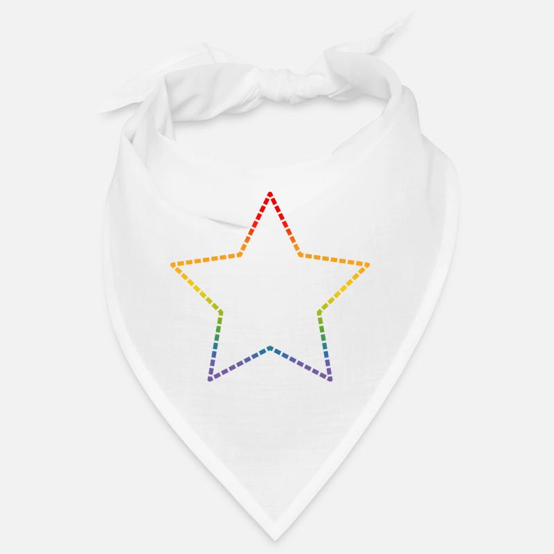 LGBTQI Regenbogen Stern Kontur lgbt csd tshirt Bandana
