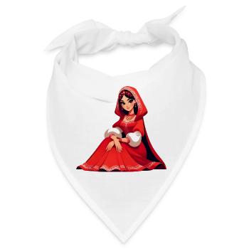 Ded Moroz Snegurotschka russischer Weihnachtsmann - Bandana - Weiß - Vorne