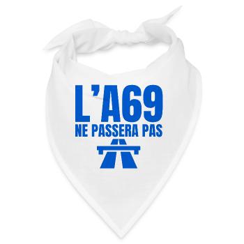 A69, Autobahn, Castres, Toulouse - Bandana - Weiß - Vorne