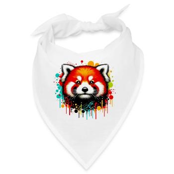 Kleiner Panda - Bandana - Weiß - Vorne