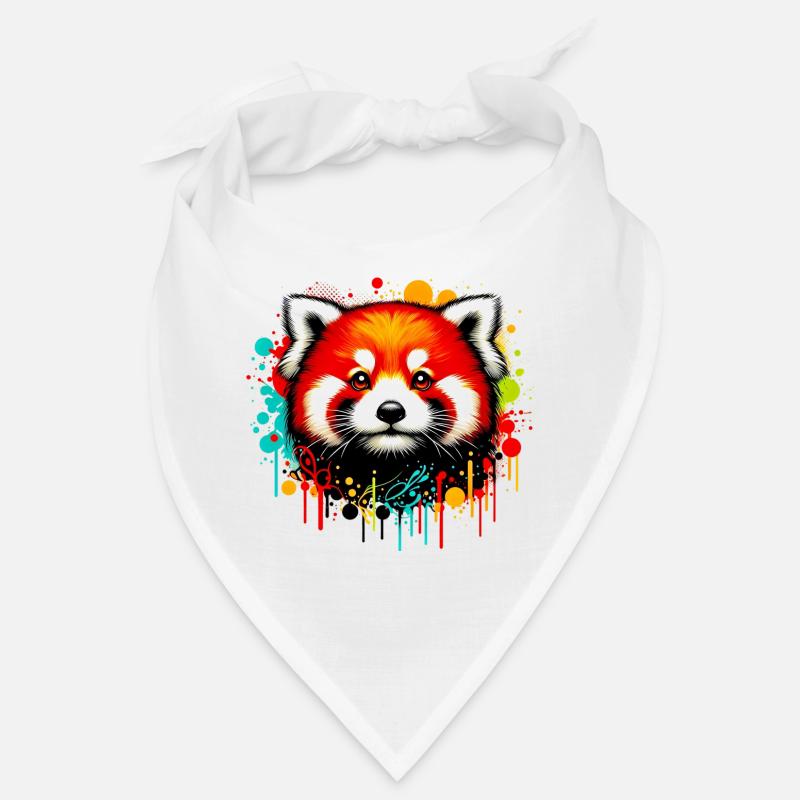 Red panda - Bandana - white