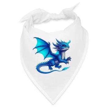 Drache - Bandana - Weiß - Vorne