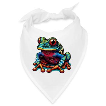Frosch - Bandana - Weiß - Vorne