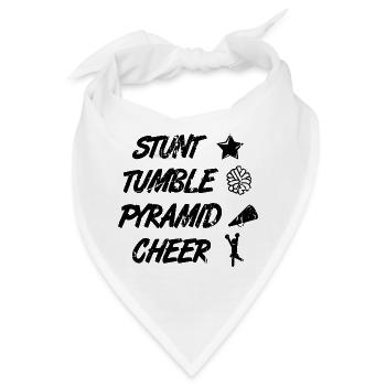 Cheerleading Zitat - Bandana - Weiß - Vorne
