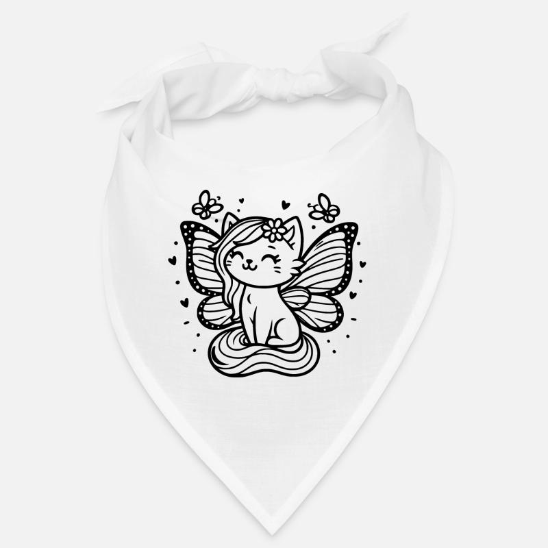Winged Cat (black) Bandana