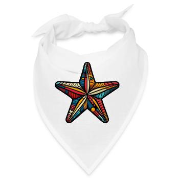 Seestern - Bandana - Weiß - Vorne