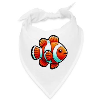 Clownfisch - Bandana - Weiß - Vorne