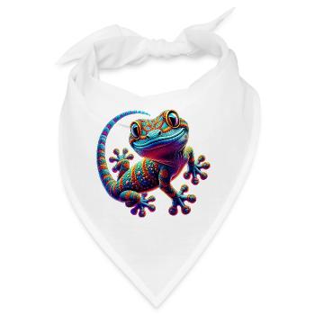 Gecko - Bandana - Weiß - Vorne