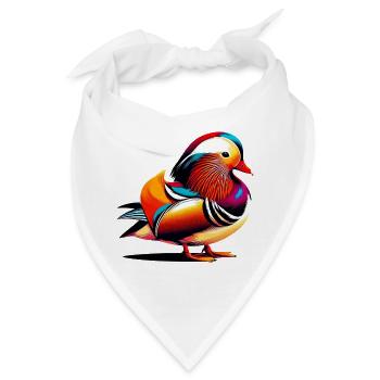 Mandarinente - Bandana - Weiß - Vorne