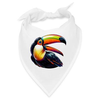 Tukan - Bandana - Weiß - Vorne
