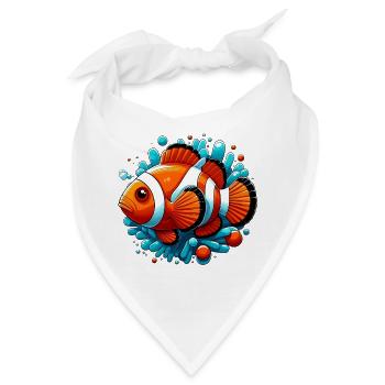 Clownfisch - Bandana - Weiß - Vorne
