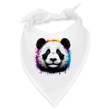 Panda - Bandana - Weiß - Vorne