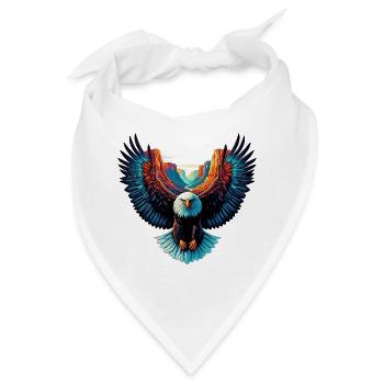 Adler - Bandana - Weiß - Vorne