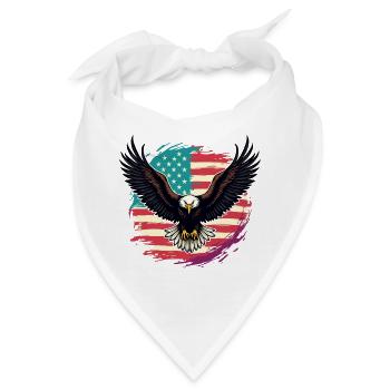Weißkopfseeadler - Bandana - Weiß - Vorne