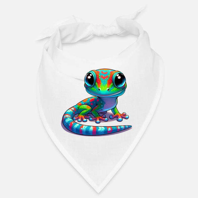 Gecko - Bandana - Weiß