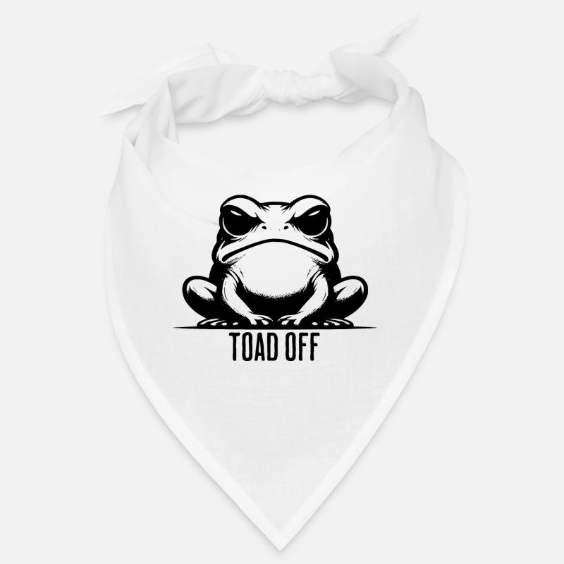 Vintage Frog Toad Meme Grumpy Frog Don't Toad Me Bandana
