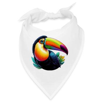 Tukan - Bandana - Weiß - Vorne