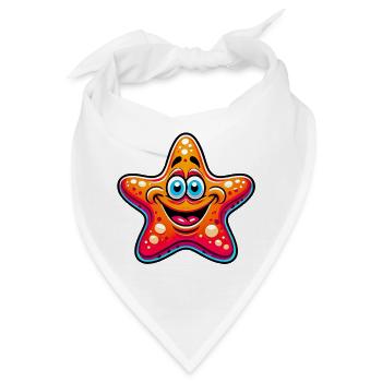 Seestern - Bandana - Weiß - Vorne