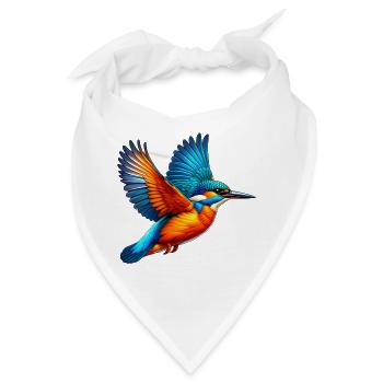 Eisvogel - Bandana - Weiß - Vorne
