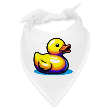 Ente Ente Ente Ente Ente - Bandana - Weiß - Vorne
