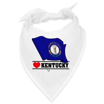 Hinweis Kentucky Herz KENTUCKY - Bandana - Weiß - Vorne