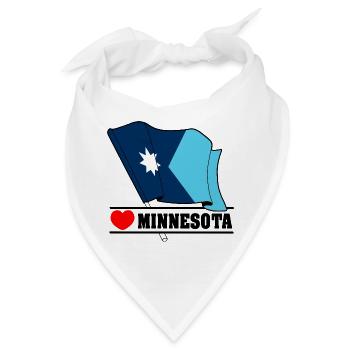 Hinweis Minnesota Herz MINNESOTA - Bandana - Weiß - Vorne