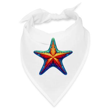 Seestern - Bandana - Weiß - Vorne