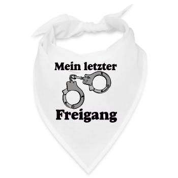 Junggesellenabschied , JGA , Mein letzter Tag - Bandana - Weiß - Vorne