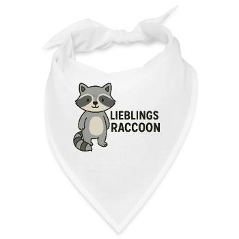 LIEBLINGS RACCOON - Bandana - Weiß - Vorne
