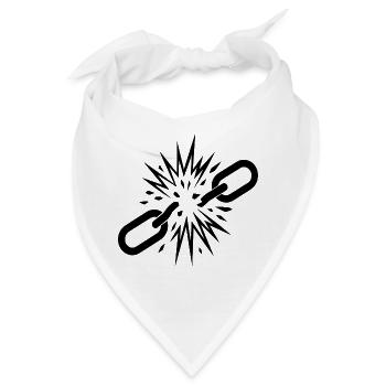 Freiheit - Bandana - Weiß - Vorne
