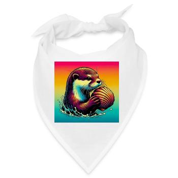 Otter - Bandana - Weiß - Vorne